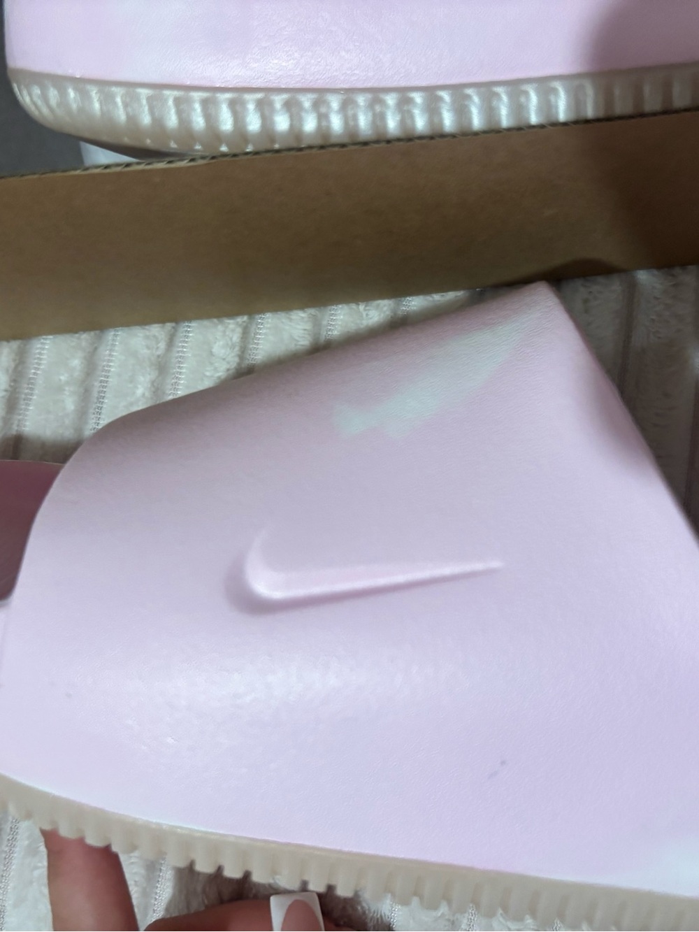 Nike Light Pink Marble Slide Sandals - Picture 6 of 6